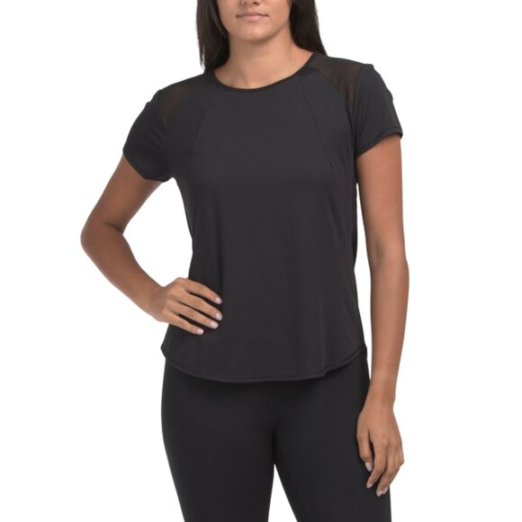 RBX Black Breathable Mesh Inset Tee - Picture 1 of 2